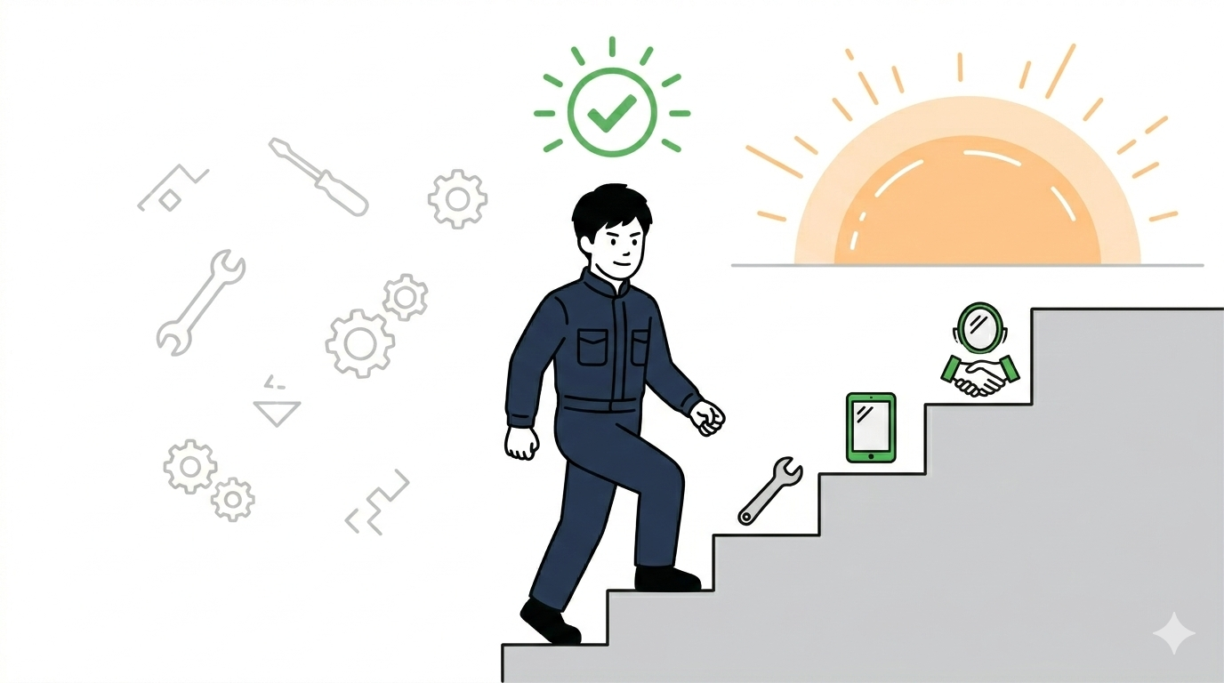 整備士　転職　ステップアップ